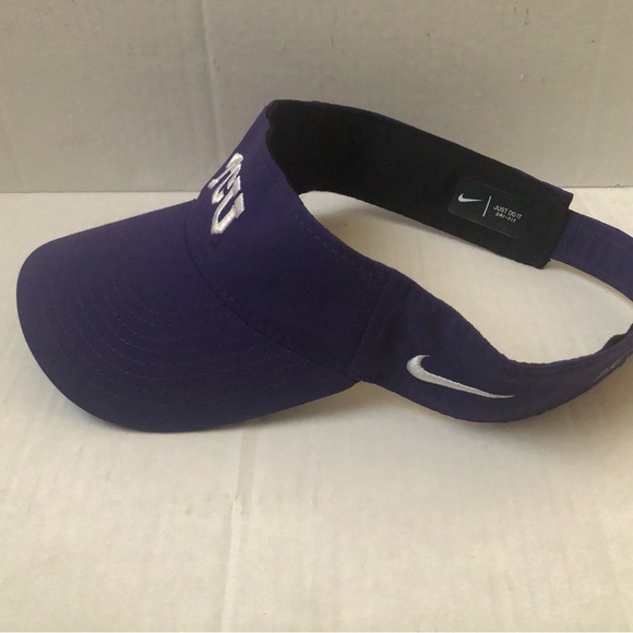 TCU Horned Frogs NIKE Visor Cap Hat Texas Christian University Purple Football! - Picture 9 of 11